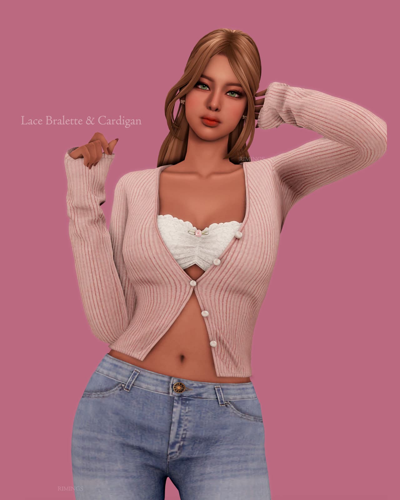 Галерея мода Сет топов Pinkish Girly Tops #2